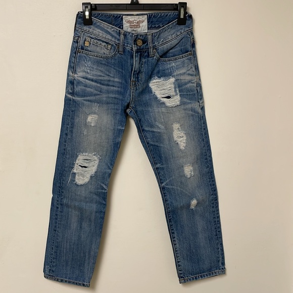 Big Star Joey Distressed Cropped Jeans - Picture 2 of 7